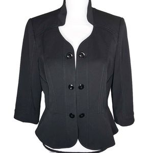 White House Black Market Black Blazer Size 10